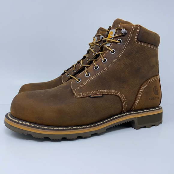 Carhartt Soft Toe 6" Waterproof Leather Work NEW - Picture 4 of 15